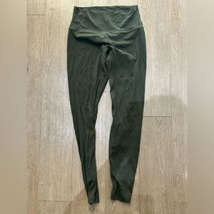 Lululemon Align leggings. Size 8. Army Green. In good condition!